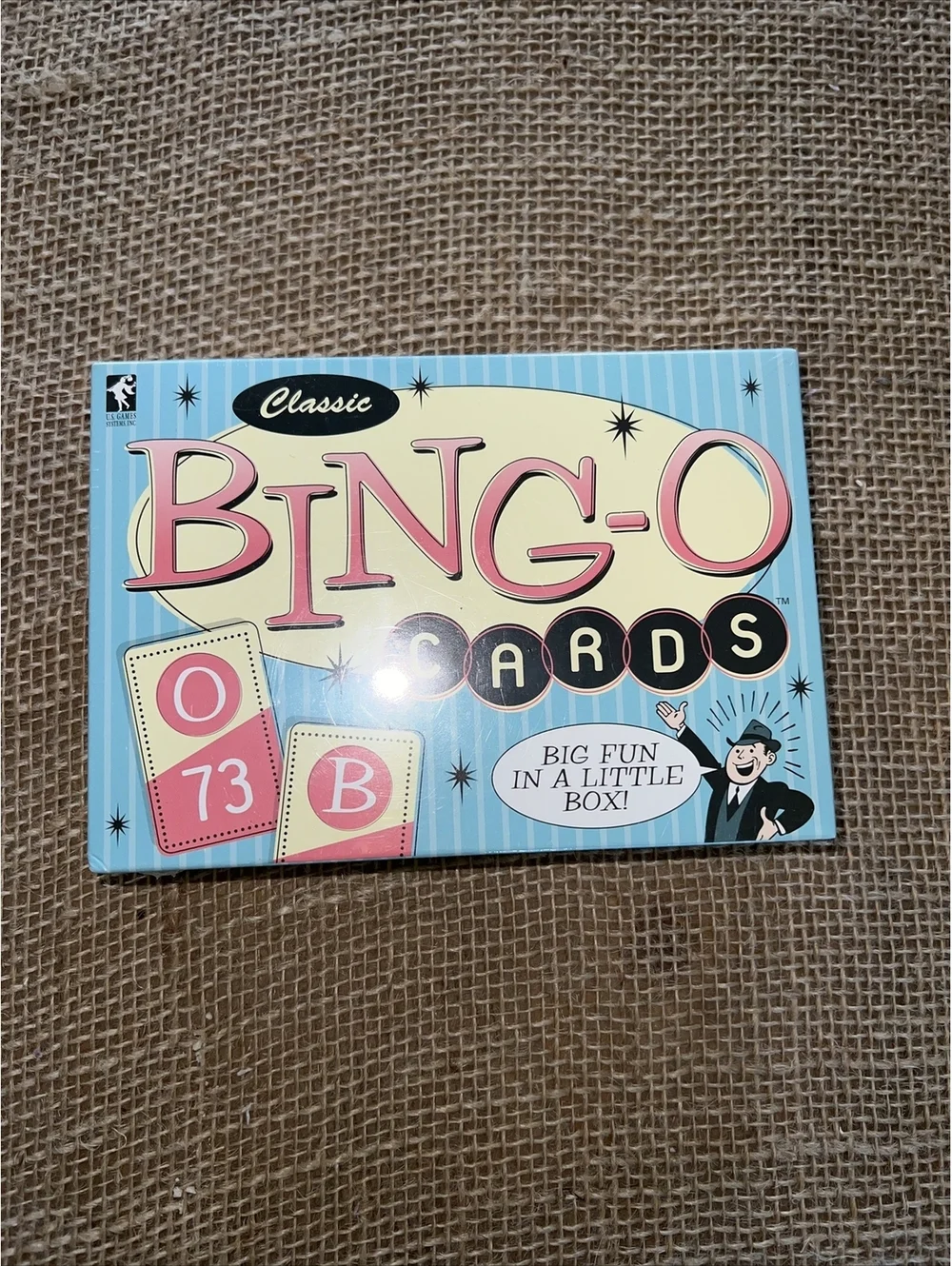 Vintage Bingo Card Game Travel Playing Card Deck US Games Systems 1988 BING-O